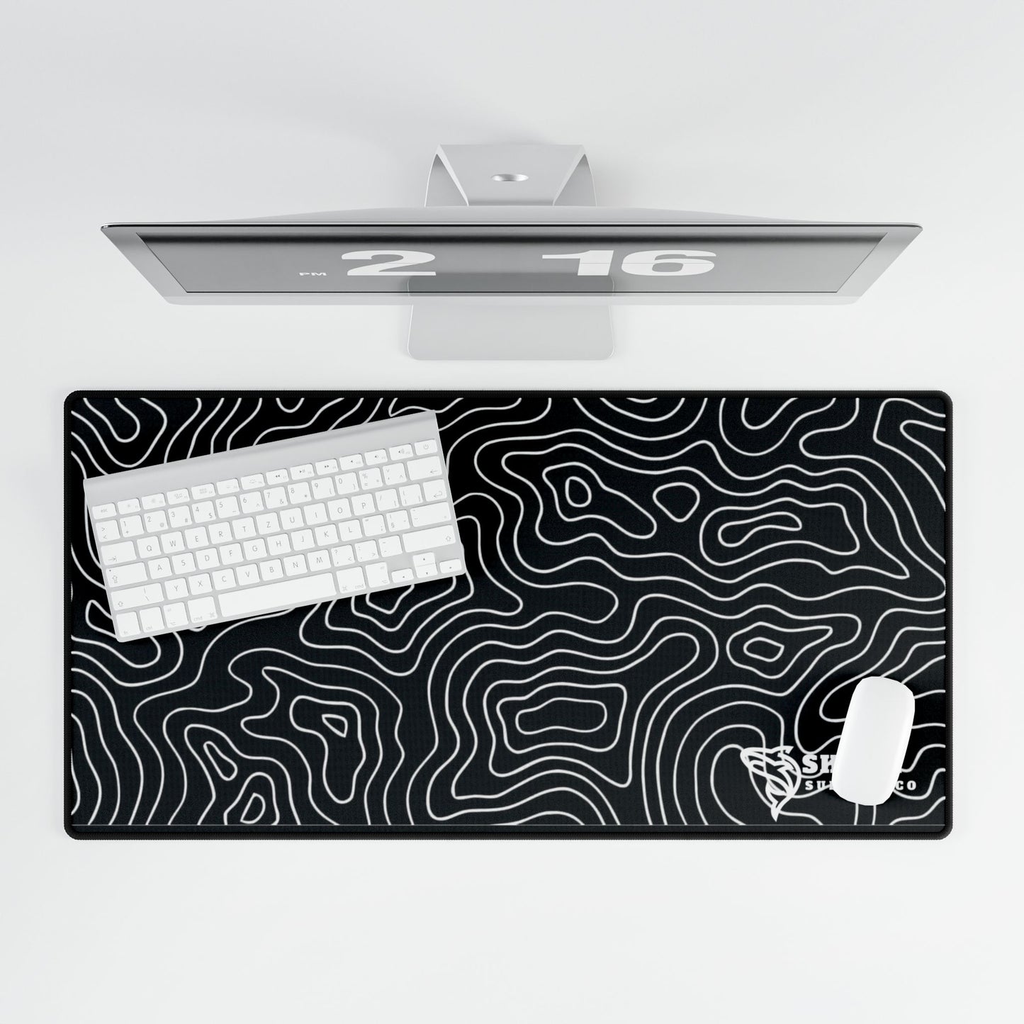 Black Topography Mousepad