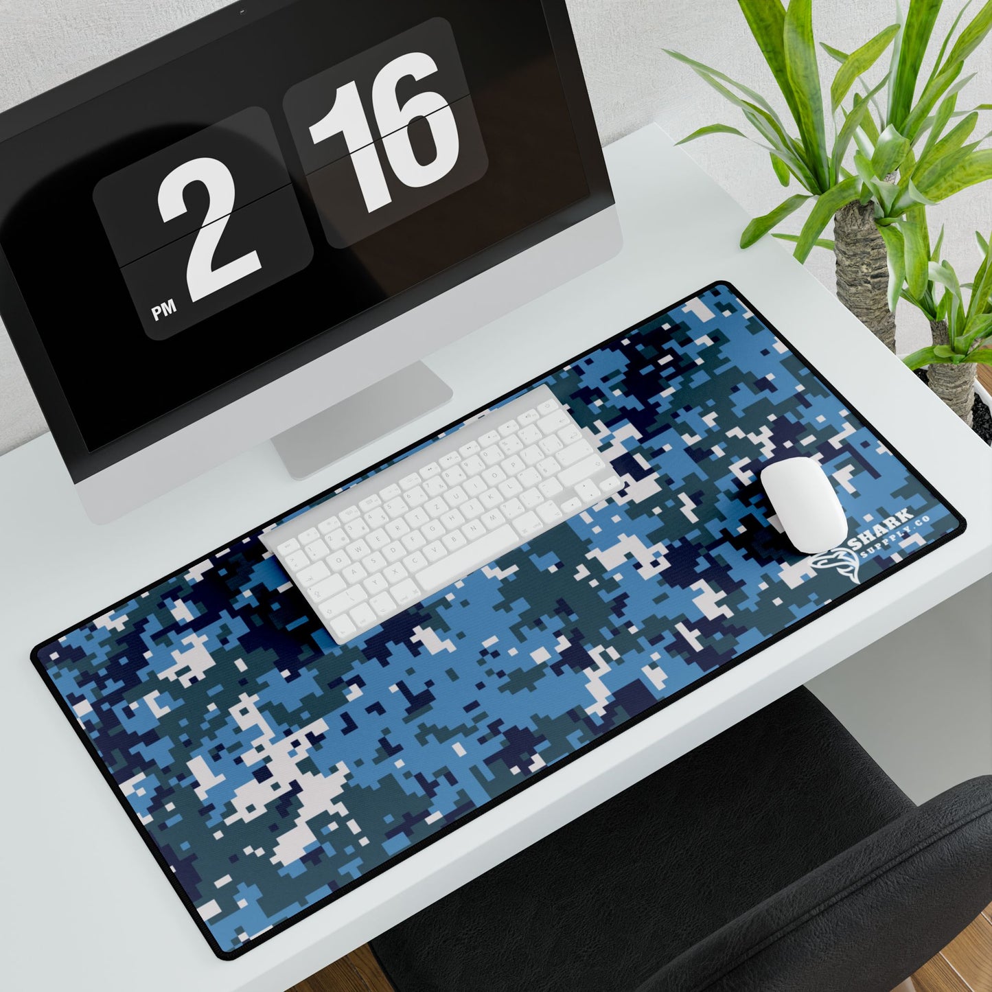 Blue Digital Camo mousepad